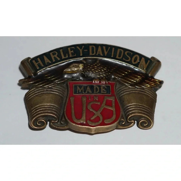 Harley-Davidson Made InThe USA Belt Buckle Vintage - Picture 8 of 8